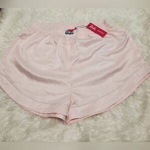 Nwt Limited Edition Barbie BabyPink Satin Shorts